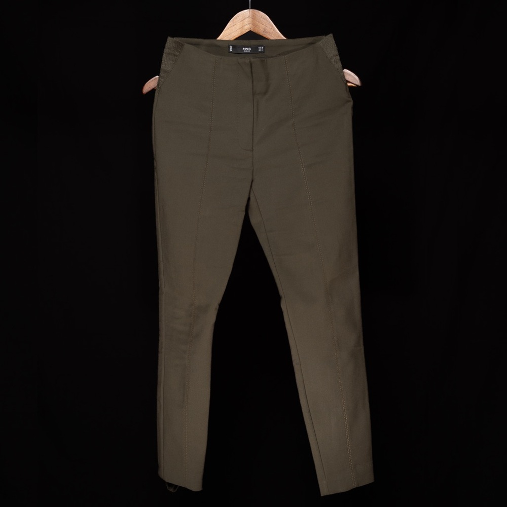 Mango Women's Olive Skinny Pants